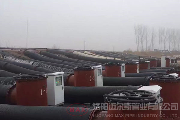 黃河900mm橡膠管輸送泥沙案例